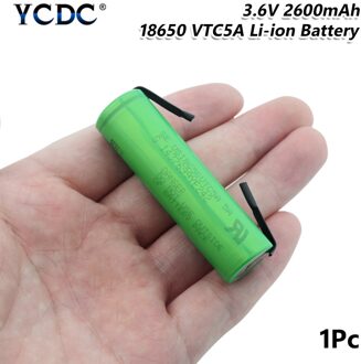 18650 Batterij 2600Mah 3.7V Oplaadbare Li-Ion Batterij Voor US18650VTC5 Lithium Batterij Hoge Afvoer 30A + Diy Nikkel