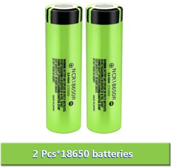 18650 Batterij 3.7V 2000Mah Oplaadbare Li-Ion Batterij Voor Led Zaklamp Batterij 18650 Batterij Cell + Usb lading 2 stk accu