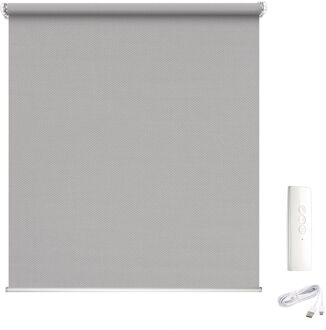 1898 E-roll Gemotoriseerd Screen Rolgordijn Grijs 120x250cm