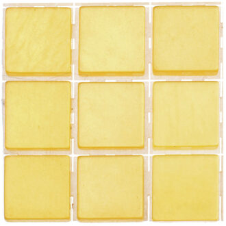 189x stuks mozaieken maken steentjes/tegels kleur geel 10 x 10 x 2 mm