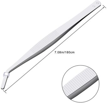 18Cm Thee Pincet Salade Voedsel Roestvrij Staal Thee Map Pincet Clips Klemmen Keuken Tang