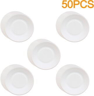 18Cm Wegwerp Milieuvriendelijke Vriend Ronde Diner Plaat Wegwerp Cake Pan Keukengerei Camping Barbecue Servies grijs