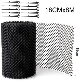 18Cm X 8M Plastic Gutter Guard Floor Cleaning Tool Anti Verstopping Tuin Verminderen Overloop Gutter Guards Roll Blad guard Splash Dak 18cmx8M