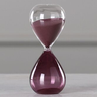 18H006 Handgeblazen Timer Klok Magnetische Glas Zandloper Ampulheta Ambachten Zand Klok Zandloper 15 Minuten Timer