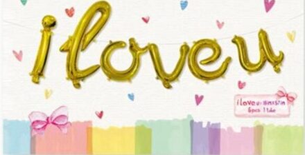 18inch I Love U Kleine letters wedding Valentijnsdag Verjaardag Decoratie ballonnen