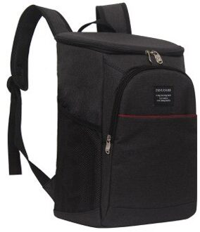 18L/33L Geïsoleerde Thermische Rugzak Verdikte Koeltas Cooling Lunchbox Beer Bag Rugzak Ijs Koeler Voor Picknick Camping zwart 18L