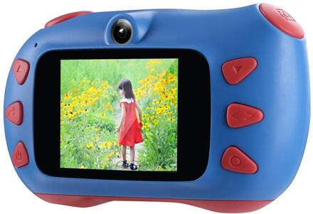 18MP Schattige Mini Kinderen Camera Cartoon 2.0 Inch Ips Scherm Hd 1080P Digitale Vlog Camera Educatief Speelgoed Voor Kinderen blauw