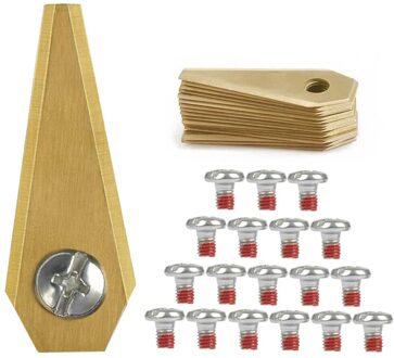 18Pcs 49*19*1Mm Robot Maaier Vervanging Blade Anti-Roest Duurzaam Maaier Cutter Voor Bosch indego Tuin