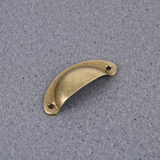 18Pcs Retro Halve Cirkel Handvat Praktische Kast Pull Handvat Duurzaam Lade Handvat Voor Thuis Dagelijks Gebruik (Groen Brons) geel bronzen