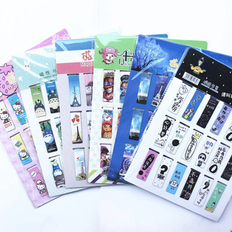 18pcs/set Cat Heart Magnetic Bookmark Luminous Cute Cartoon Animals Daily Magnet Book Mark Children Gift Bookmarks for books