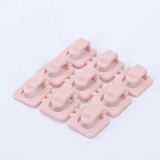 18Pcs Zelfklevende Kabel Clips Cord Management Bureau Organizer Accessoires Roze