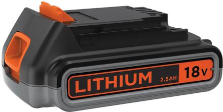 18V 2,5Ah Lithium-Ion schuifaccu - Geschikt voor alle BLACK+DECKER 18V elektrische- en tuingereedschappen