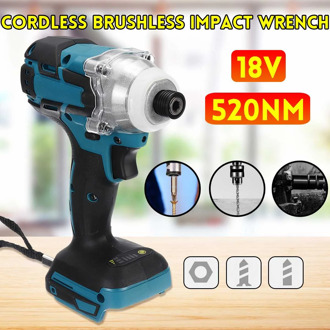 18V 520N.m Electric Brushless Impact Wrench Rechargeable 1/2'' Socket Cordless Wrench Screwdriver For Makita Battery