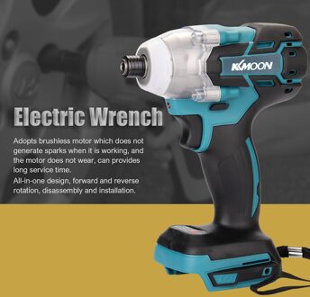 18V Accudraaislagmoeraanzetter Schroef Driver Borstelloze Motor Hoog Koppel Elektrische Moersleutel Oplaadbare Boor Schroevendraaier Elektrische Tool VS