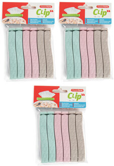 18x Gekleurde keuken afsluitclips / vershoudclips 11 cm