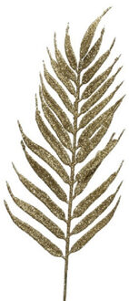 18x Gouden glitter bladeren/bladtakken kerstdecoratie 29 cm