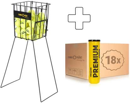 18x verpakking 4 stuks Premium Plus ballenmand geel - nosize