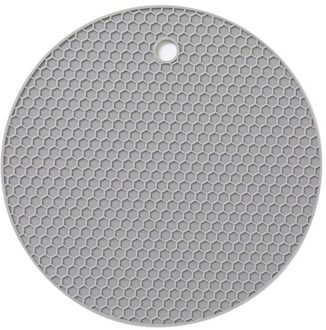 18X18Cm Siliconen Antislip Coaster Placemat Warmte Isolatie Pad Honingraat Coaster Koffie Glas Drinken Pad Houder keuken Benodigdheden grijs