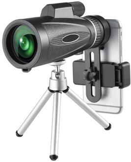 18X62 Draagbare Optische Hd Lens Monoculaire Telescoop Met Statief Mobiele Telefoon Clip Fmc Film BAK4 10X Waterdichte Telescoop 1000YDS