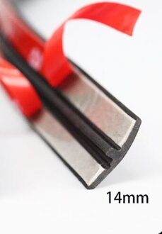 19/14Mm Auto Dak Rand Flexibele Voorruit Zonnedak Rubberen Afdichting Trim Voorruit Afdichting Waterdichte Strip Adhesive 14mm 4.5M 15Ft