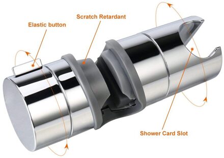 19-25Mm Chrome Douche Rail Head Slider Houder Verstelbare Klem Houders Beugel Badkamer Huishoudelijke Benodigdheden #40