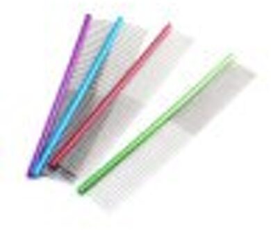 19 Cm Hond Kam Professionele Steel Trimmer Kam Rvs Grooming Kam Vergieten Haar Cleaning Grooming Gereedschap Paars