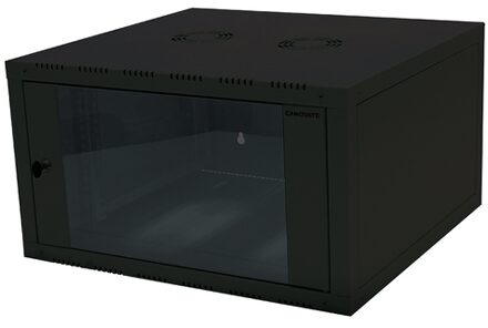 19 inch wandkast LogiLink W06E66B 560 mm 6 HE Zwart (RAL 9005)