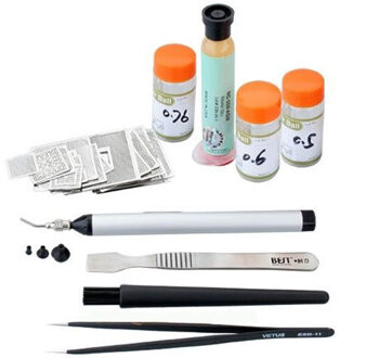 19 pcs Direct Verwarmd BGA Stencil Kit Game Console Reballing Voor XBOX/PS3/WII GPU CPU