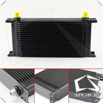 19 rij Aluminium 8-AN8 Oliekoeler voor Universele Auto Uitstralende/Koelsysteem zwart