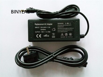 19 v 3.16a 60 w ac voeding adapter oplader voor samsung adp60zh ad6019 laptop