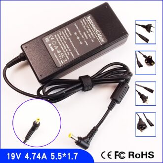 19 V 4.74A Laptop Ac Adapter Lader/Voeding + Cord Voor Acer Aspire 7530G 7720G 4050Z 4710Z 4715Z 4720Z 4720ZG 4670