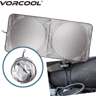 190*90 Cm Auto Zonnescherm Cover Solar Reflecterende Zilveren Windowshield Zonnescherm Anti Zon Uv Rain Protector Parasole Cover