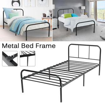 190cm/74.8in Twin Foldable Bed Modern Style Home Household Adult Single Person Bed Simple Leisure Iron Frame Folding Bed