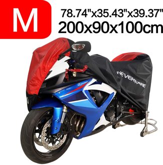 190T Waterdicht Zwart Rood Motorfiets Covers Outdoor Indoor Motorbike Scooter Motoren Regen Uv Dust Beschermende leger groen