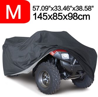 190T Zwart Atv Quad Strand Motor Scooter Motorbike Dekt Waterdicht Regen Proof Dust Uv Zon Protector D20 Bruin