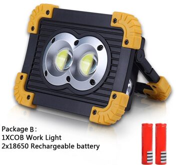 190W Led Draagbare Spotlight Zoeklicht Led Verlichting Led Waterdicht Werk Lamp Gebruik 4 * Aa Batterij Voor Repareren camping Package B