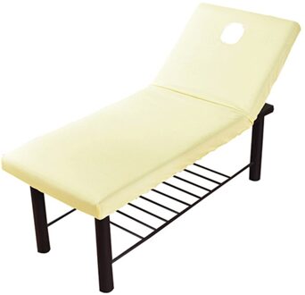 190X70Cm Schoonheid Bed Hoeslaken Schoonheidssalon Massage Beddengoed Cover Spa Couch Tafel Case beige geel