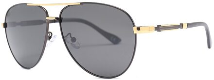 1916 Mannen Mode Gepolariseerde Zonnebril Rijden Zonnebril Tac1.1 Heren Bril helder zwart C2