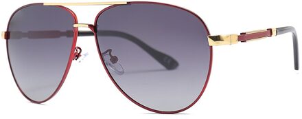 1916 Mannen Mode Gepolariseerde Zonnebril Rijden Zonnebril Tac1.1 Heren Bril kader dubbele grijs C4