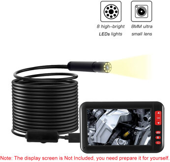 1920*1080 Hd Industriële Endoscoop Borescope Inspectie Camera Ingebouwde 8Pcs Leds 8Mm Lens IP67 Waterdicht usb Endoscoop Hard lijn 10M