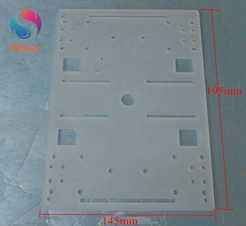 195*145*3mm Transparant Acryl Chassis Kunststof Frame Plaat voor DIY Smart Auto Accessoires