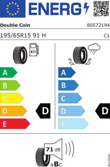 195/65 Hr15 Tl 91h Dc Dc88 19565HR15TDC88