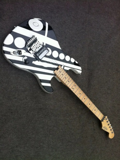 1978 EVH CIRCLES and SEE ya Later' electric guitar with Coli Tap on Tone knos(push/pull) for bridge pickups