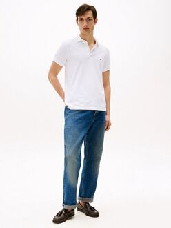 1985 slim fit polo - wit -  Maat: S