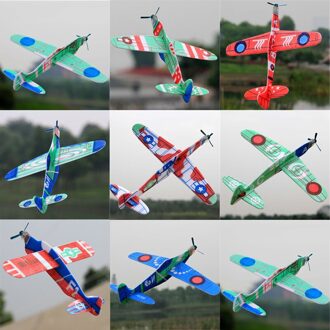 19Cm Hand Gooi Flying Zweefvliegtuig Planes Foam Vliegtuig Party Bag Vulstoffen Kinderen Speelgoed