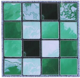 19Pcs 3D Mozaïek Tegel Muur Sticker Zelfklevende Pvc Waterdichte Tegels Decals Diy Keuken Badkamer Home Muur Sticker Vinyl YCZ001