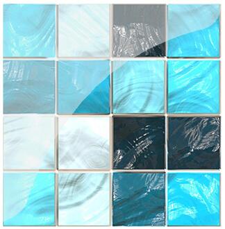 19Pcs 3D Mozaïek Tegel Muur Sticker Zelfklevende Pvc Waterdichte Tegels Decals Diy Keuken Badkamer Home Muur Sticker Vinyl YCZ002