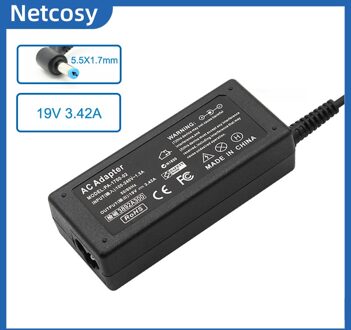 19V 3.42A 65W 5.5X1.7Mm Ac Adapter Oplader Voor Gateway NV52 NV53 NV53A NV54 NV55C NV57H NV570P NV59 NV59C NV73 NV76R NV78 NV79