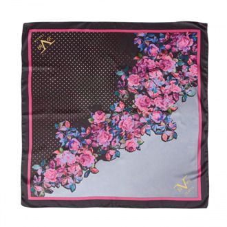 19V69 Italia Dames Foulard Multikleur BLOEM V01 - maat Veelkleurig