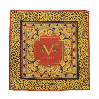 19V69 Italia Vrouwen Foulard Multicolor ANIMALIER BAROCCO V01 Veelkleurig